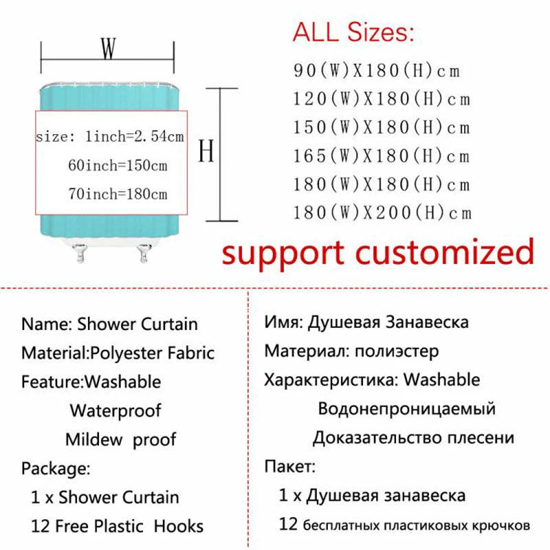 Kids Science Shower Curtain for Bathroom Decor Physics Lab Theme Shower Curtains for Girls and Boys Beige Fabric Waterproof