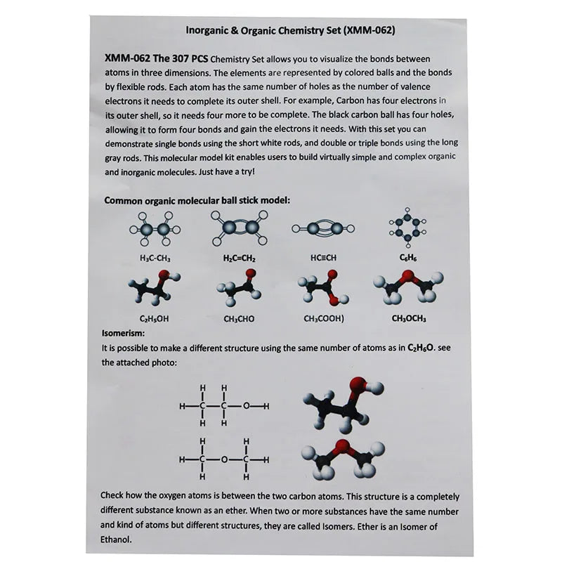 Suitable For High School Teachers And Students Molecular Model Set Universal And Organic Chemistry Molecular Modelling Teach