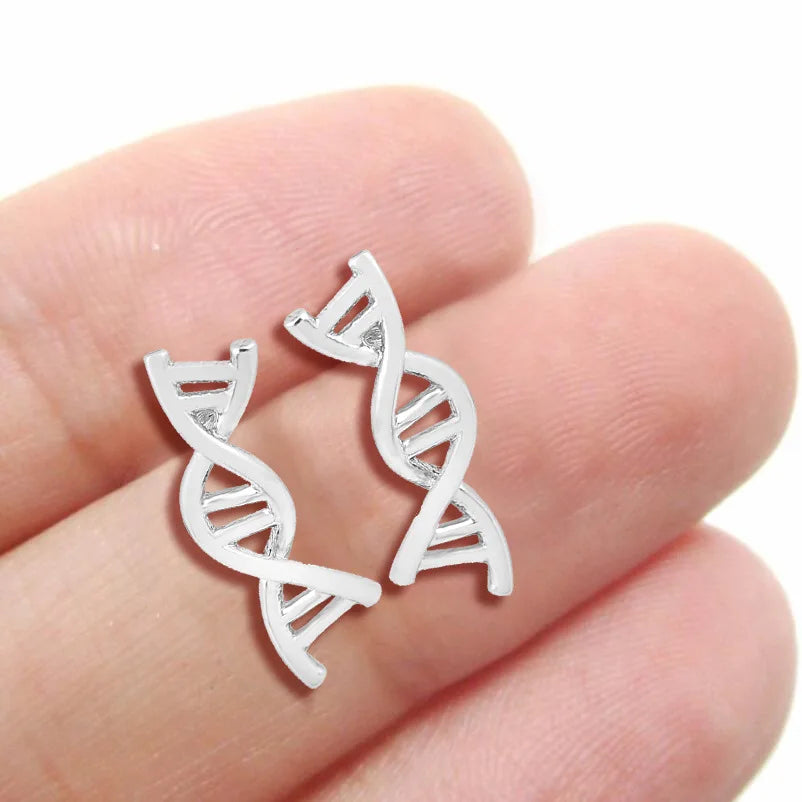 Trendy Serotonin Molecule DNA Ear Climbers Earrings For Girls Geometry Ear Jackets Chemical Molecules Ear Crawler Pendients