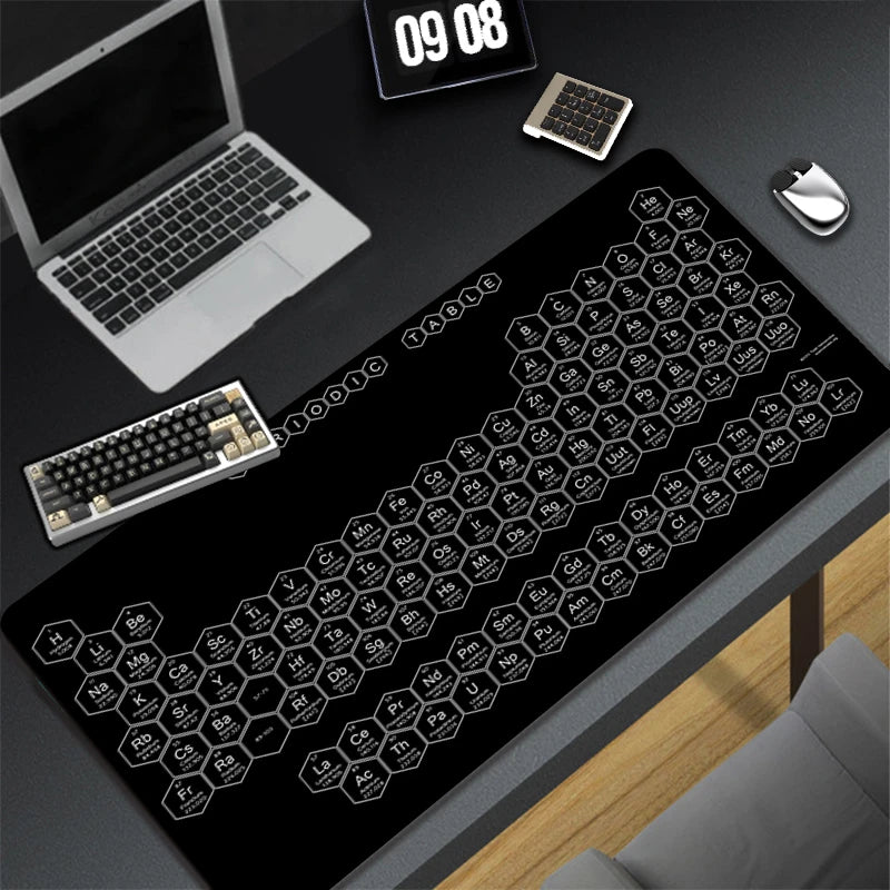 Periodic Table of Ele Ments Mouse Pad Gamer XL Home HD Office Computer Mousepad XXL Desk Mats Non-Slip PC Table Mat Anime Pads
