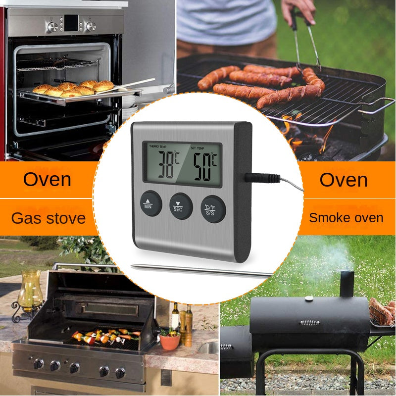 Tp700 Digital Remote Wireless Thermometer Probe Temperature Manually Set