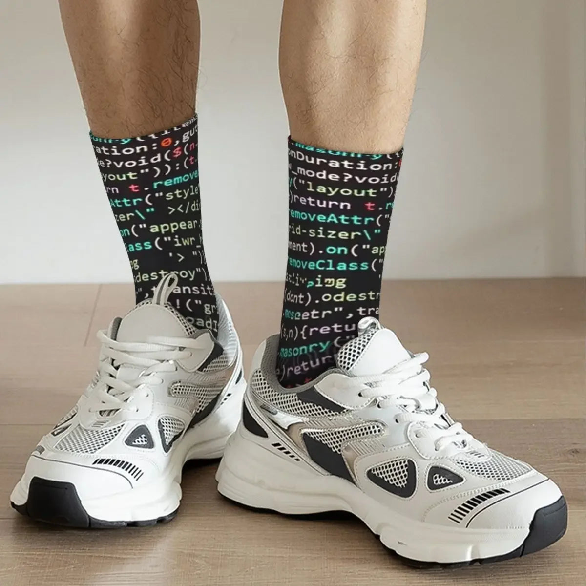 Java Script Code Socks - All Season Long Socks Accessories for Unisex Gifts