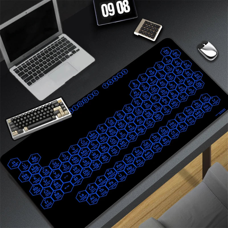 Periodic Table of Ele Ments Mouse Pad Gamer XL Home HD Office Computer Mousepad XXL Desk Mats Non-Slip PC Table Mat Anime Pads