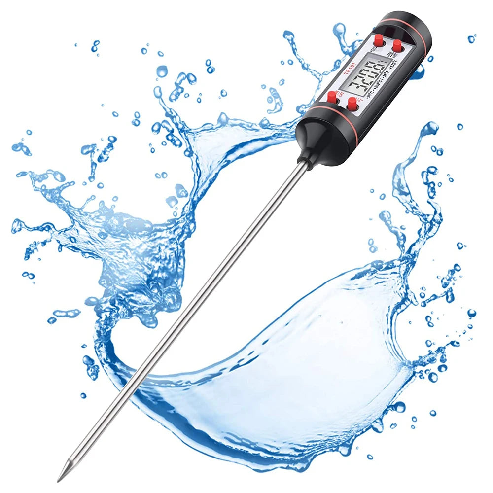 New Professional Digital Thermometer 304 Stainless Steel Probe Tools
