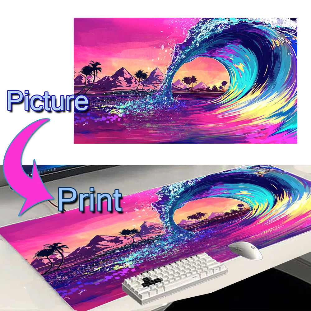 Periodic Table of Ele Ments Mouse Pad Gamer XL Home HD Office Computer Mousepad XXL Desk Mats Non-Slip PC Table Mat Anime Pads