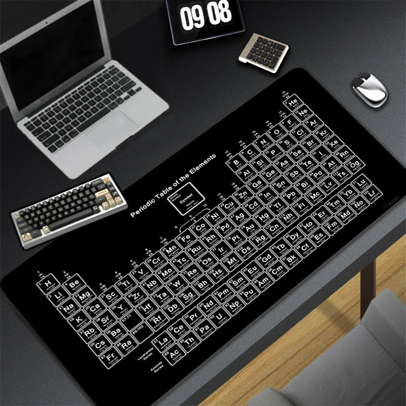 Periodic Table of Ele Ments Mouse Pad Gamer XL Home HD Office Computer Mousepad XXL Desk Mats Non-Slip PC Table Mat Anime Pads