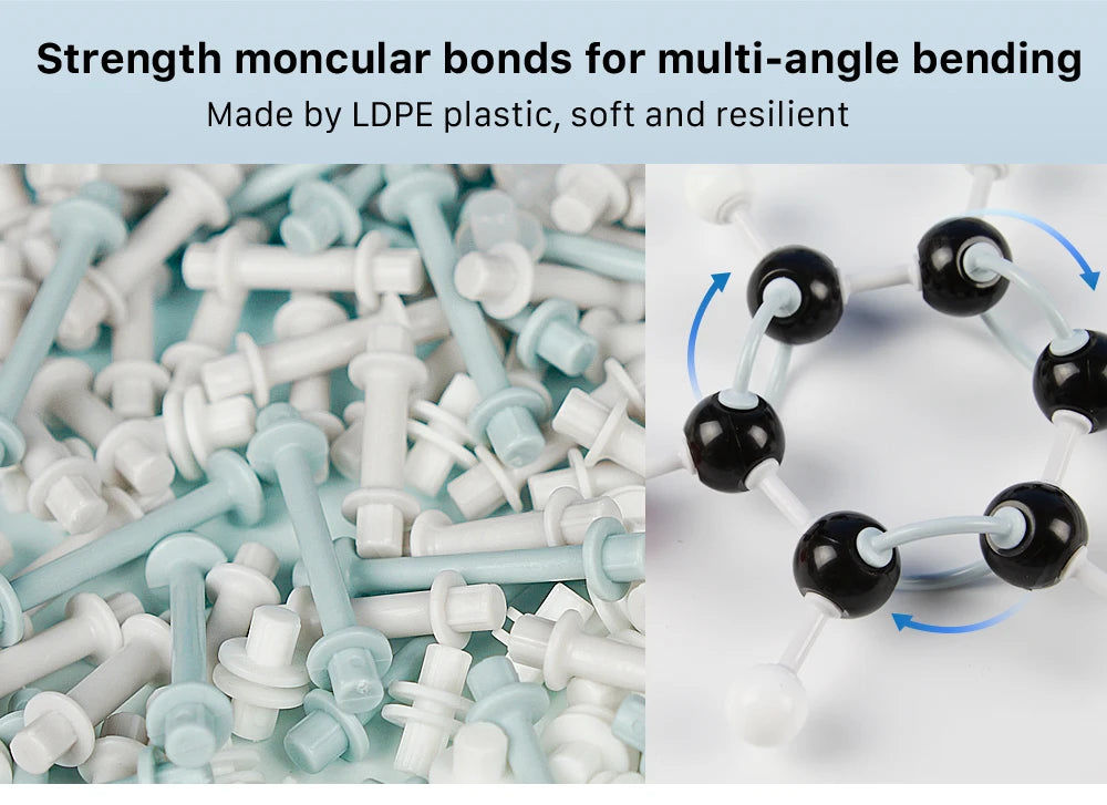 High Level Chemistry Molecular Model (440 PCS) Inorganic & Organic Molecular Models Kit with Atoms, Bonds