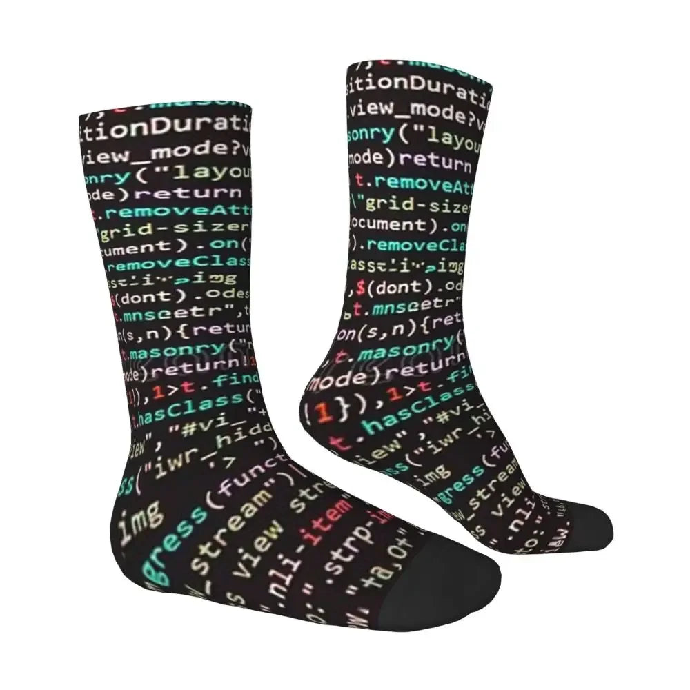 Java Script Code Socks - All Season Long Socks Accessories for Unisex Gifts