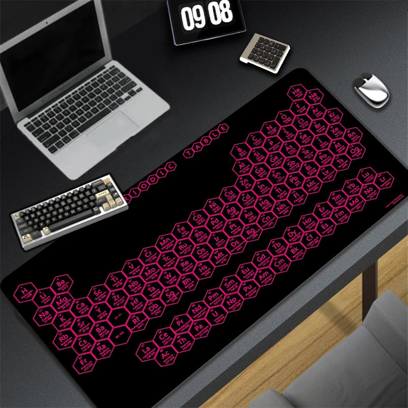 Periodic Table of Ele Ments Mouse Pad Gamer XL Home HD Office Computer Mousepad XXL Desk Mats Non-Slip PC Table Mat Anime Pads