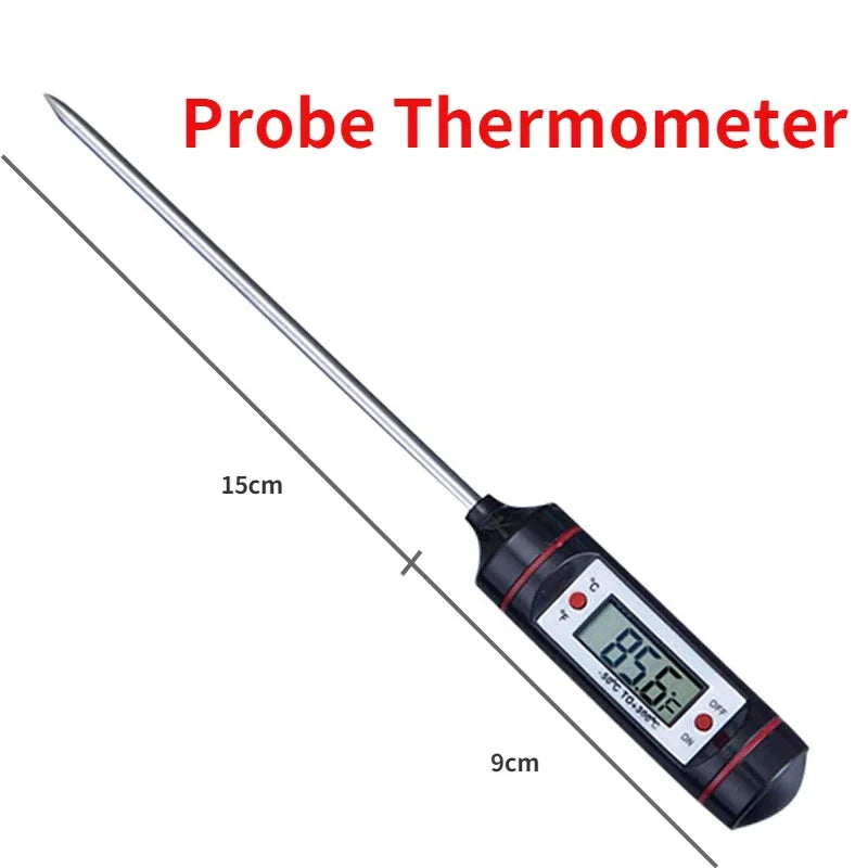 Tp700 Digital Remote Wireless Thermometer Probe Temperature Manually Set