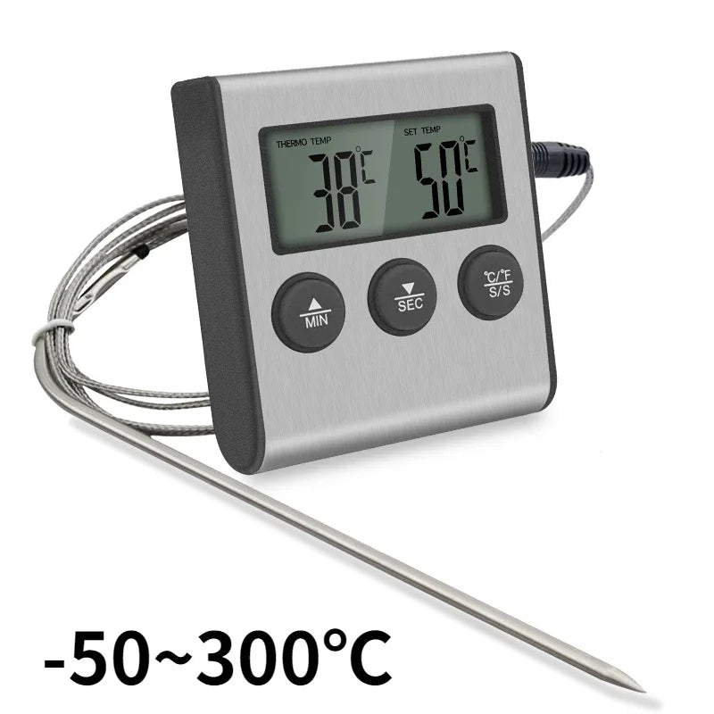 Tp700 Digital Remote Wireless Thermometer Probe Temperature Manually Set