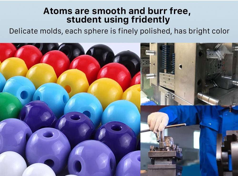 High Level Chemistry Molecular Model (440 PCS) Inorganic & Organic Molecular Models Kit with Atoms, Bonds