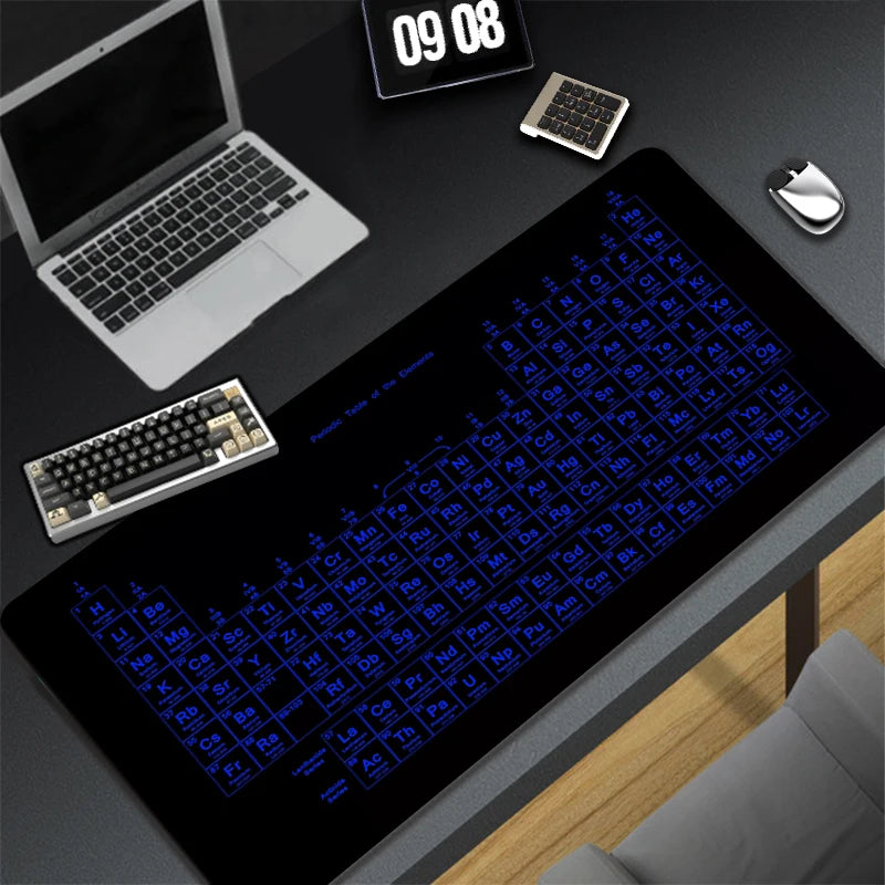 Periodic Table of Ele Ments Mouse Pad Gamer XL Home HD Office Computer Mousepad XXL Desk Mats Non-Slip PC Table Mat Anime Pads