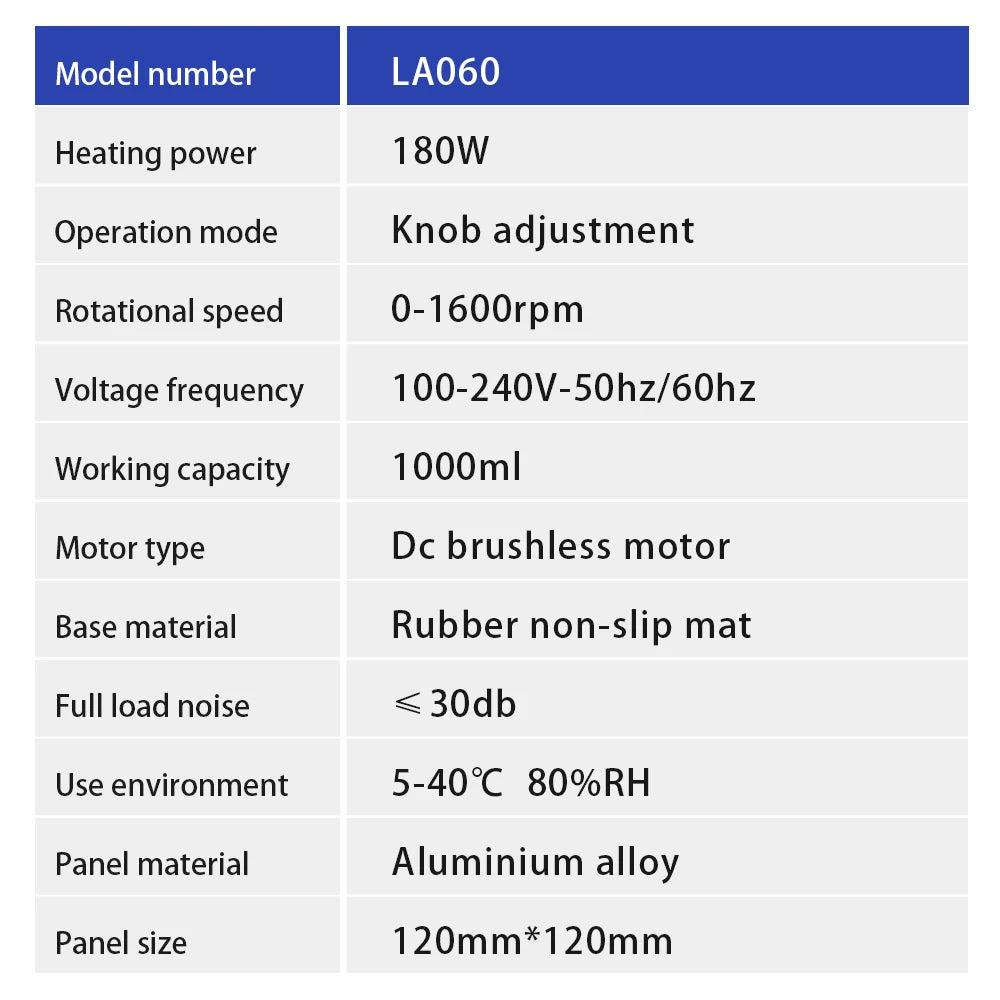 1000ml Heating Magnetic Stirrer Mixer Mixing Machine Adjustable Laboratory Hot Plate Magnetic Stirrator Liquid Magnetic Mixer