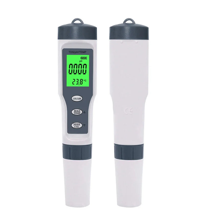 3 IN 1 PH Meter Water Quality Tester pH/TDS/TEMP Digital LCD EZ 9901 Monitor Tester For Pools, Drinking Water, Aquariums