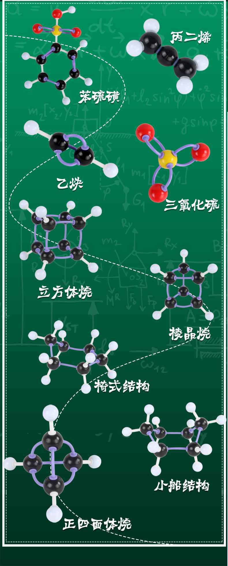 267 pcs Chemical Molecular Model Set