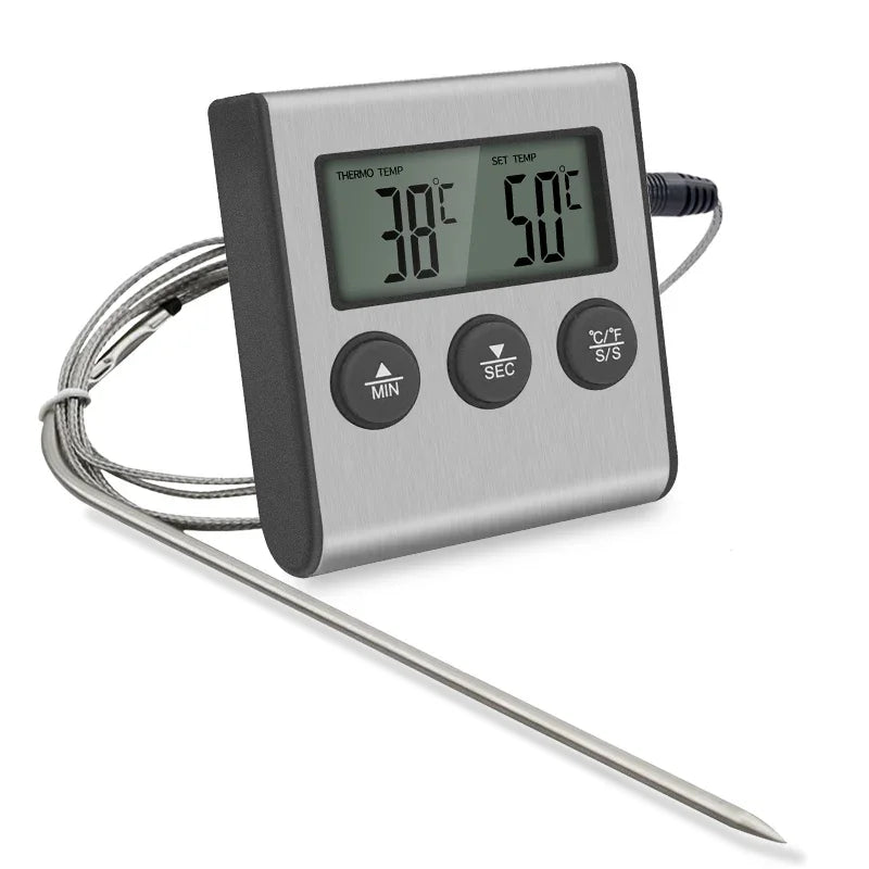 Tp700 Digital Remote Wireless Thermometer Probe Temperature Manually Set