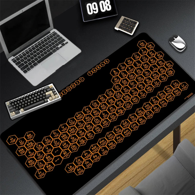 Periodic Table of Ele Ments Mouse Pad Gamer XL Home HD Office Computer Mousepad XXL Desk Mats Non-Slip PC Table Mat Anime Pads