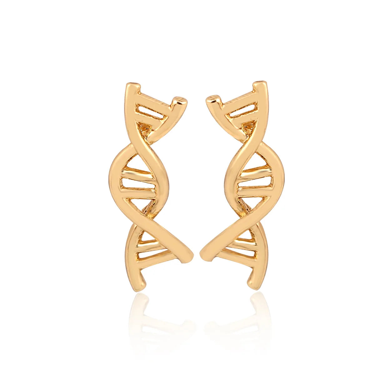 Trendy Serotonin Molecule DNA Ear Climbers Earrings For Girls Geometry Ear Jackets Chemical Molecules Ear Crawler Pendients