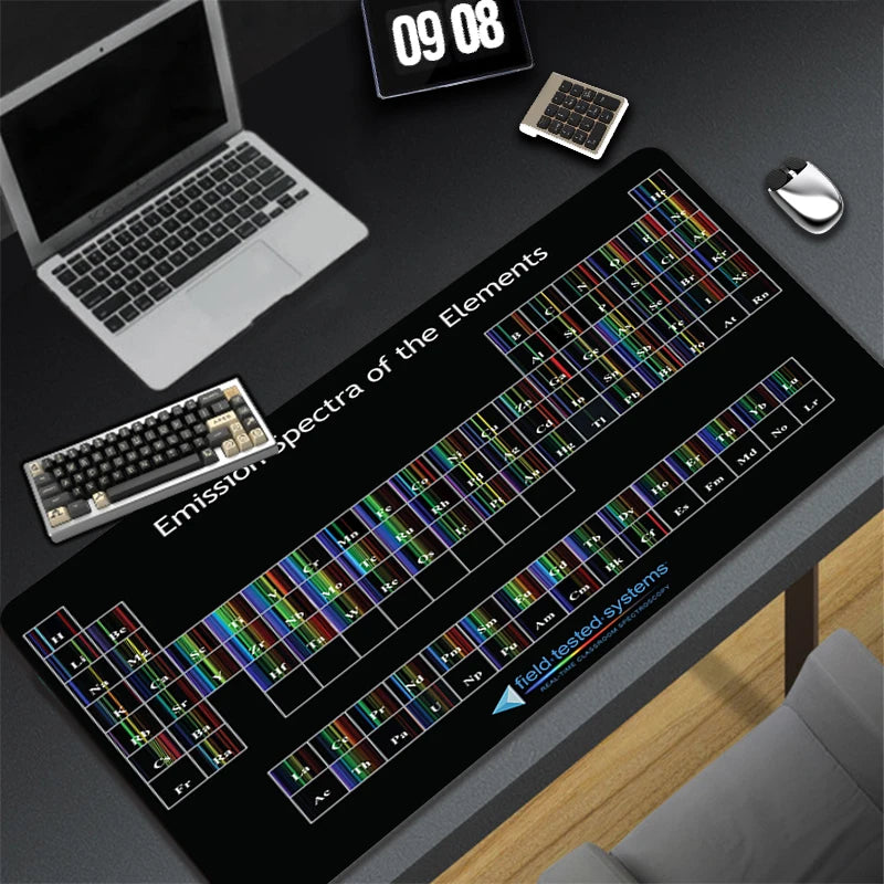Periodic Table of Ele Ments Mouse Pad Gamer XL Home HD Office Computer Mousepad XXL Desk Mats Non-Slip PC Table Mat Anime Pads