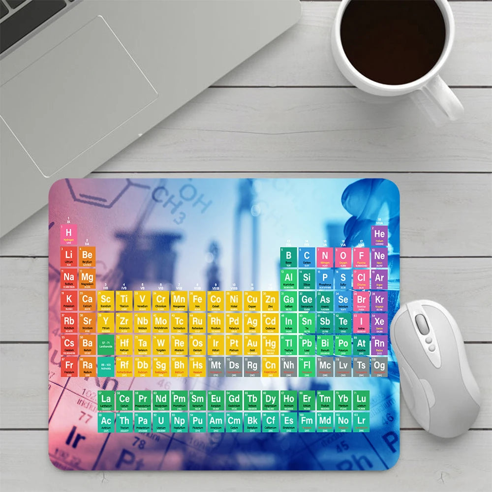 Periodic Table of the Elements Small Gaming Mouse Pad Computer Mousepad PC Gamer Mouse Mat Laptop Office Keyboard Mat Desk Pad