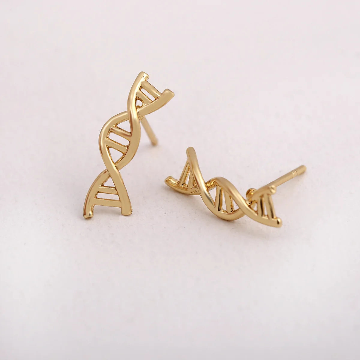 Trendy Serotonin Molecule DNA Ear Climbers Earrings For Girls Geometry Ear Jackets Chemical Molecules Ear Crawler Pendients