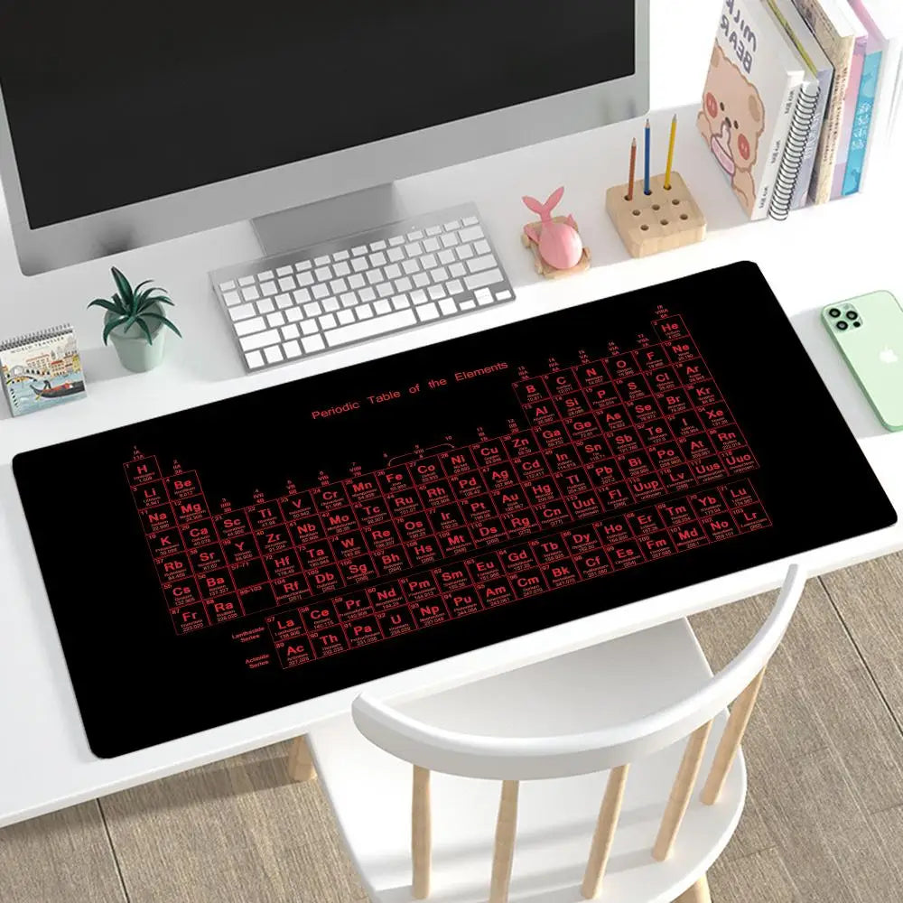 Periodic Table of the Elements For Office Carpet Game Keyboard Mouse pad Desk Mat Pad Keyboard Mat Desk Pad Natural Rubber Desk