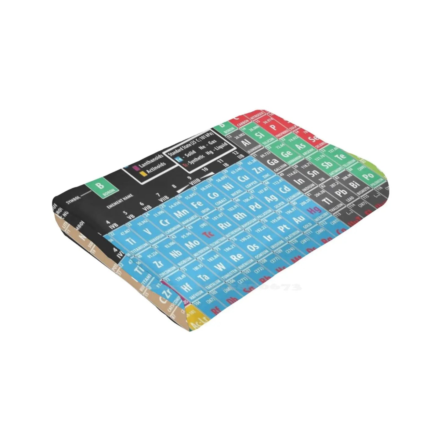 Periodical Table Of All Sizes Soft Cover Blanket Home Decor Bedding Chemistry Mendeleev Periodic Table I Wear This Periodically