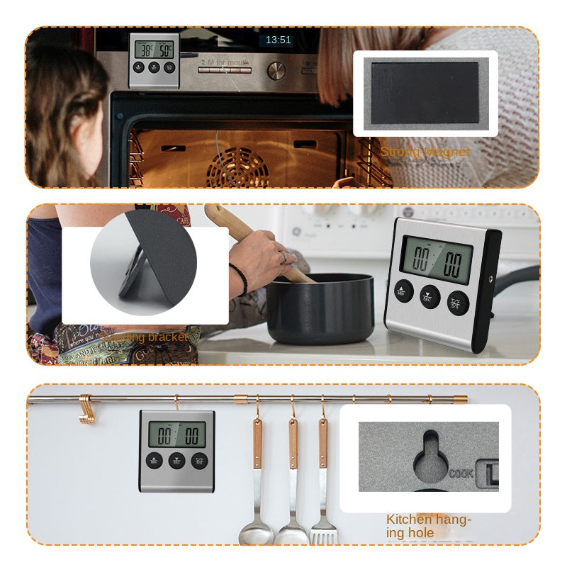 Tp700 Digital Remote Wireless Thermometer Probe Temperature Manually Set