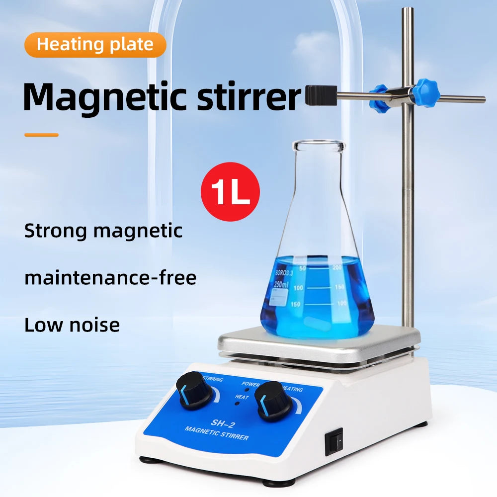 1000ml Heating Magnetic Stirrer Mixer Mixing Machine Adjustable Laboratory Hot Plate Magnetic Stirrator Liquid Magnetic Mixer