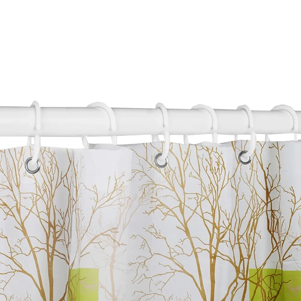 Periodic Table of Elements Bathroom Curtains Waterproof 3D Print Shower Curtain White Fabric Curtain