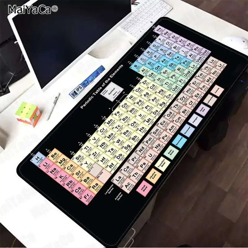 MaiYaCa  periodic table of the elements DIY Design Pattern Game mousepad Speed/Control Version Large Gaming Mouse Pad