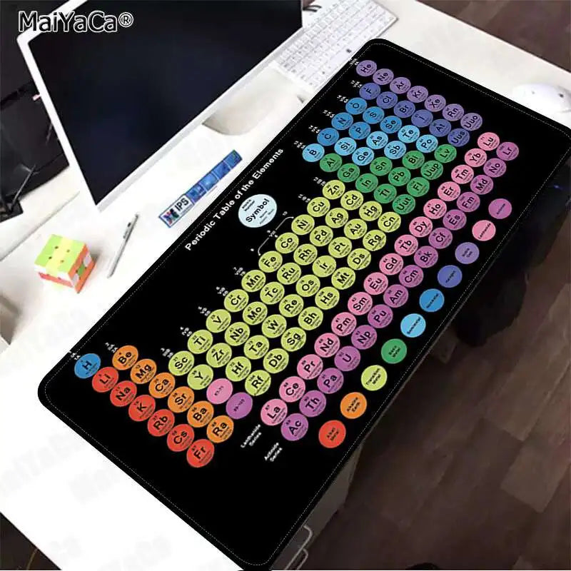 MaiYaCa  periodic table of the elements DIY Design Pattern Game mousepad Speed/Control Version Large Gaming Mouse Pad