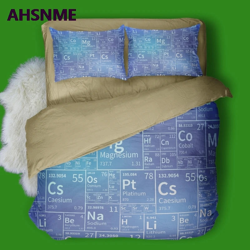 Periodic Table of Elements Quilt cover Set