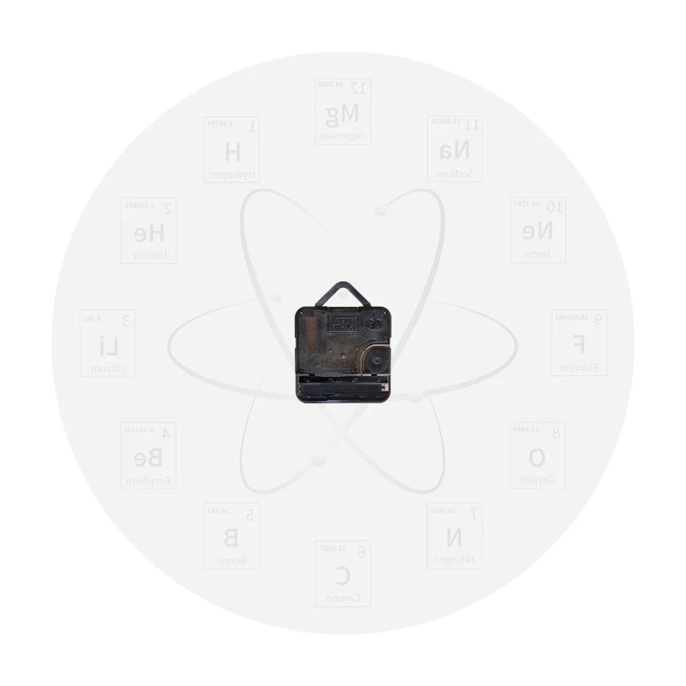 Chemical Element Periodic Wall Clock Chemistry Time Keeper Room Accents Classroom Wall Art Chemical Symbols Modern Wall Clock
