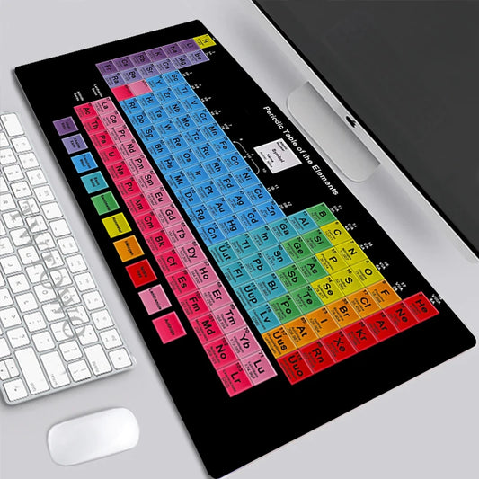 Mouse Pad Gamer Large Computer HD Desk Mats Mouse Mat keyboard pad Periodic Table of Elements Anti-slip Natural Rubber Gamer