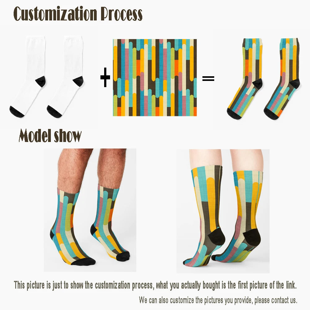 Periodic Table Of The Elements Socks Black Soccer Socks Cartoon Comfortable Best Girls Sports Street Skateboard Socks Streetwear
