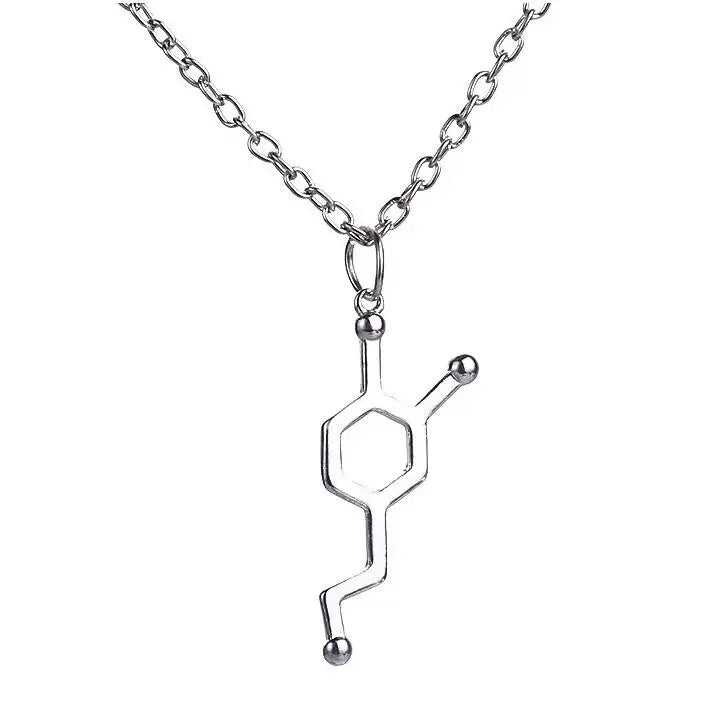 Dopamine Molecule Necklaces Chemical Formula Necklace
