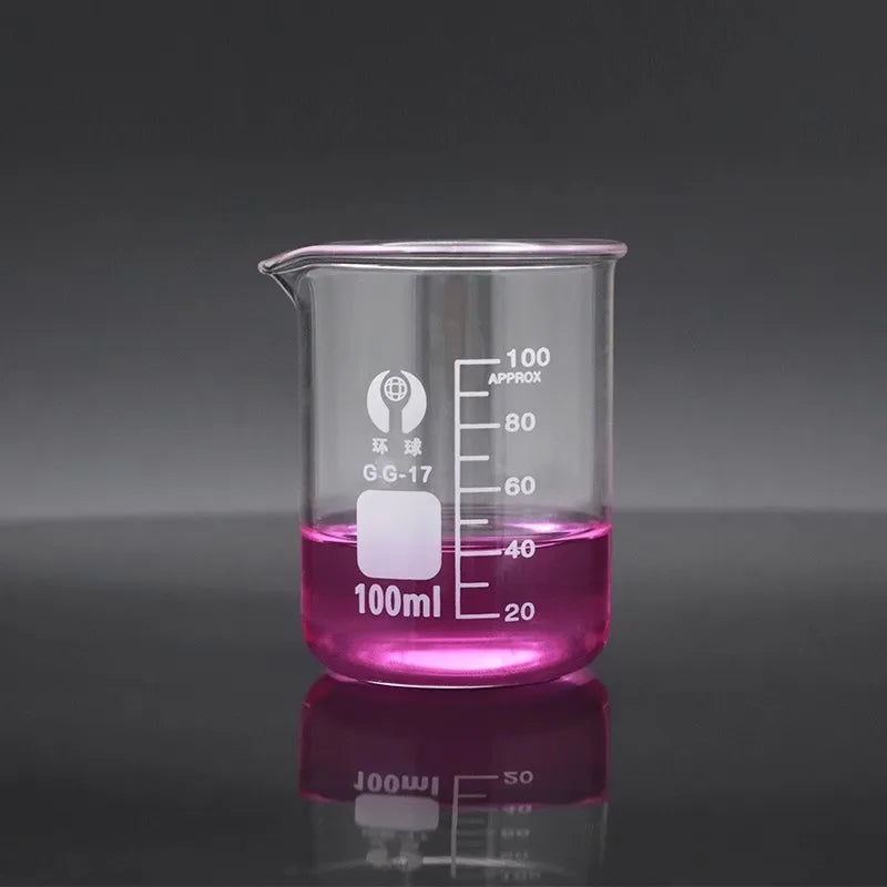 Different Sets Lab Heat-resist Scaled Measuring Cup Borosilicate Glass Chemistry Glass Beakers Measuring