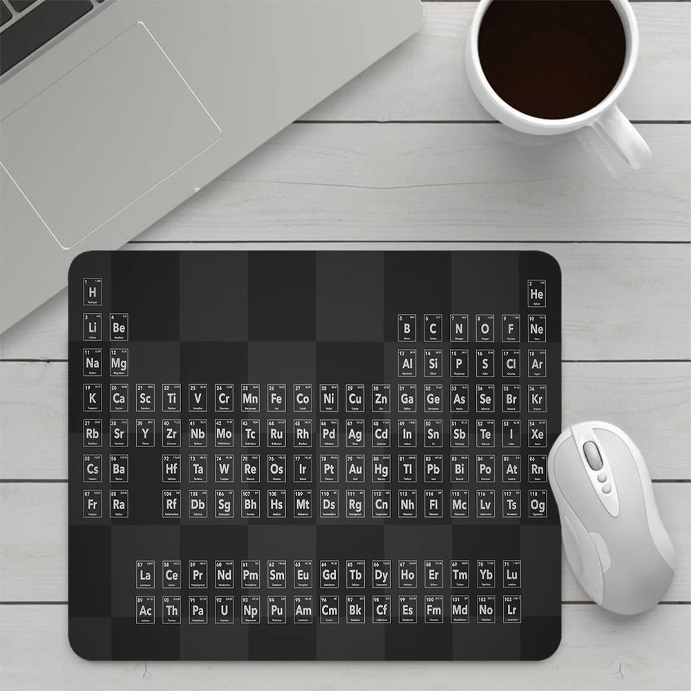 Periodic Table of the Elements Small Gaming Mouse Pad Computer Mousepad PC Gamer Mouse Mat Laptop Office Keyboard Mat Desk Pad