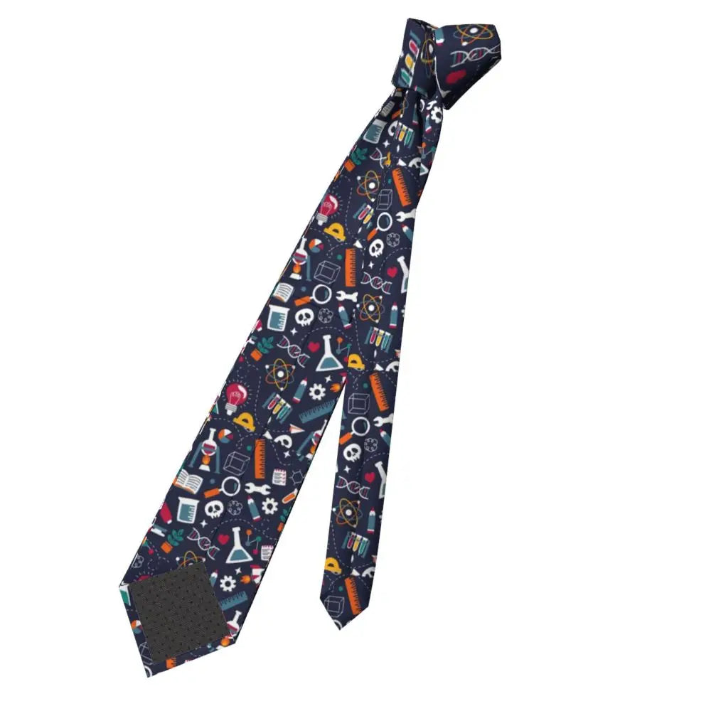 Science Stuff Unisex Necktie Casual Polyester 8 cm Narrow Chemistry Chemical Neck Ties for Men Accessories Office