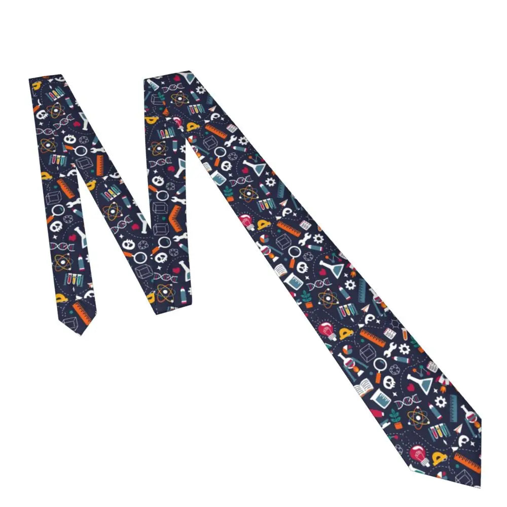 Science Stuff Unisex Necktie Casual Polyester 8 cm Narrow Chemistry Chemical Neck Ties for Men Accessories Office
