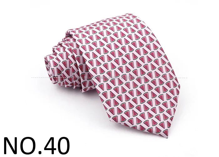 New Men's Soft Silk Tie Creative Graffiti Chemistry Physical  Animal Necktie Daily Wear Cravat Wedding Business Party Gift