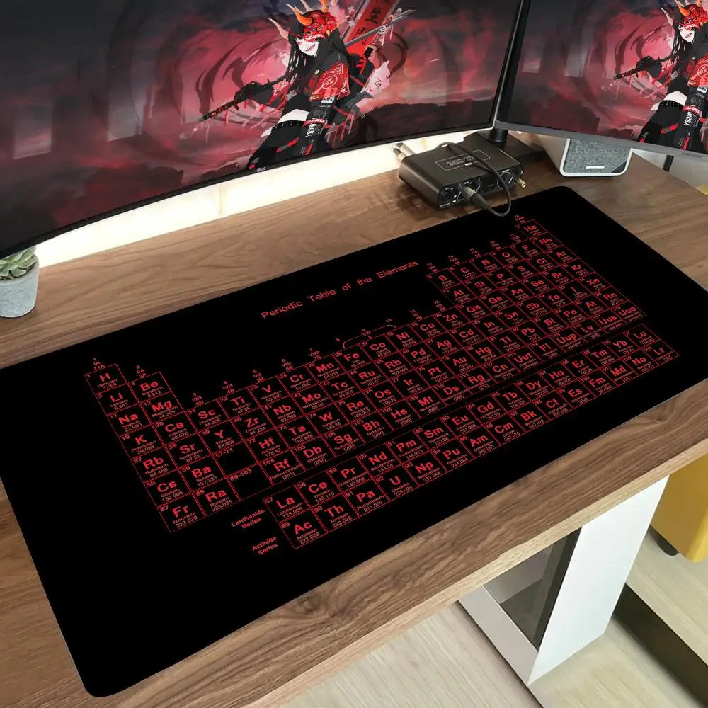 Periodic Table of the Elements For Office Carpet Game Keyboard Mouse pad Desk Mat Pad Keyboard Mat Desk Pad Natural Rubber Desk