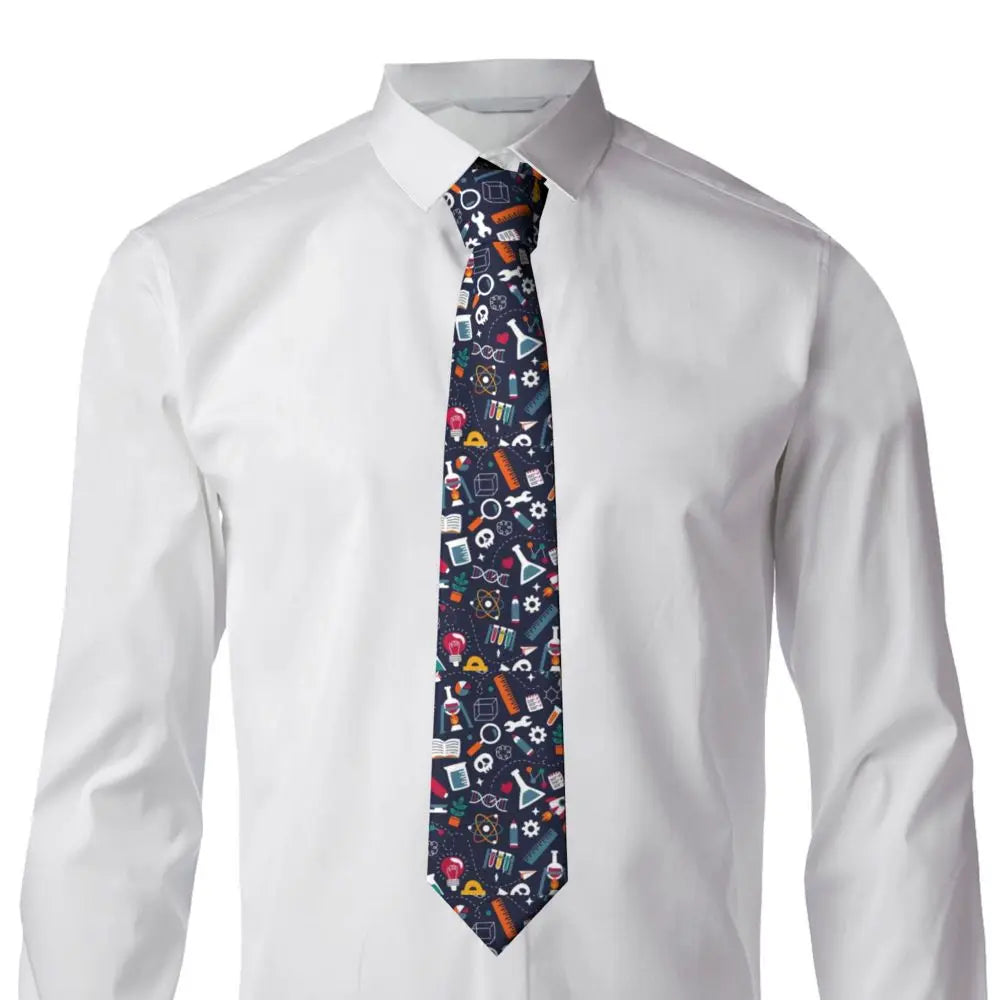 Science Stuff Unisex Necktie Casual Polyester 8 cm Narrow Chemistry Chemical Neck Ties for Men Accessories Office