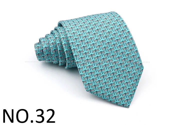 New Men's Soft Silk Tie Creative Graffiti Chemistry Physical  Animal Necktie Daily Wear Cravat Wedding Business Party Gift