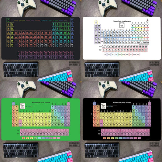 Periodic Table Of Elements Mouse Pad Premium Mousepad Big Mousepepad Office Accessories Desk Mat Keyboard Gaming Mats Gamer Xxl