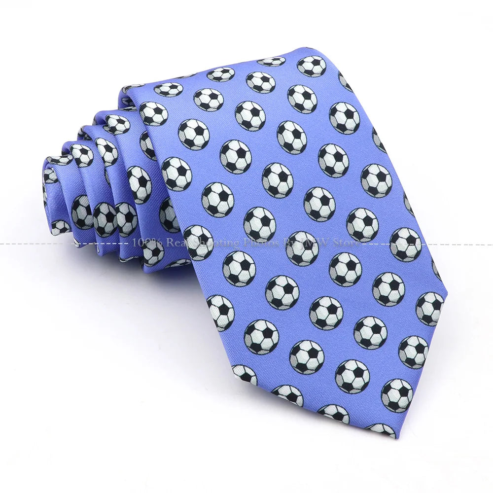 New Men's Soft Silk Tie Creative Graffiti Chemistry Physical  Animal Necktie Daily Wear Cravat Wedding Business Party Gift