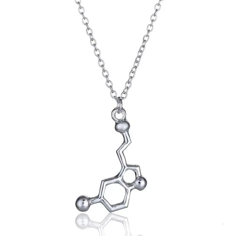 Dopamine Molecule Necklaces Chemical Formula Necklace