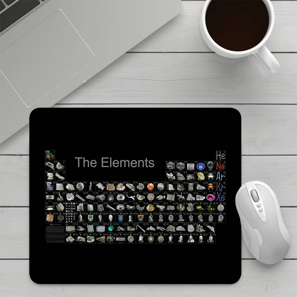 Periodic Table of the Elements Small Gaming Mouse Pad Computer Mousepad PC Gamer Mouse Mat Laptop Office Keyboard Mat Desk Pad
